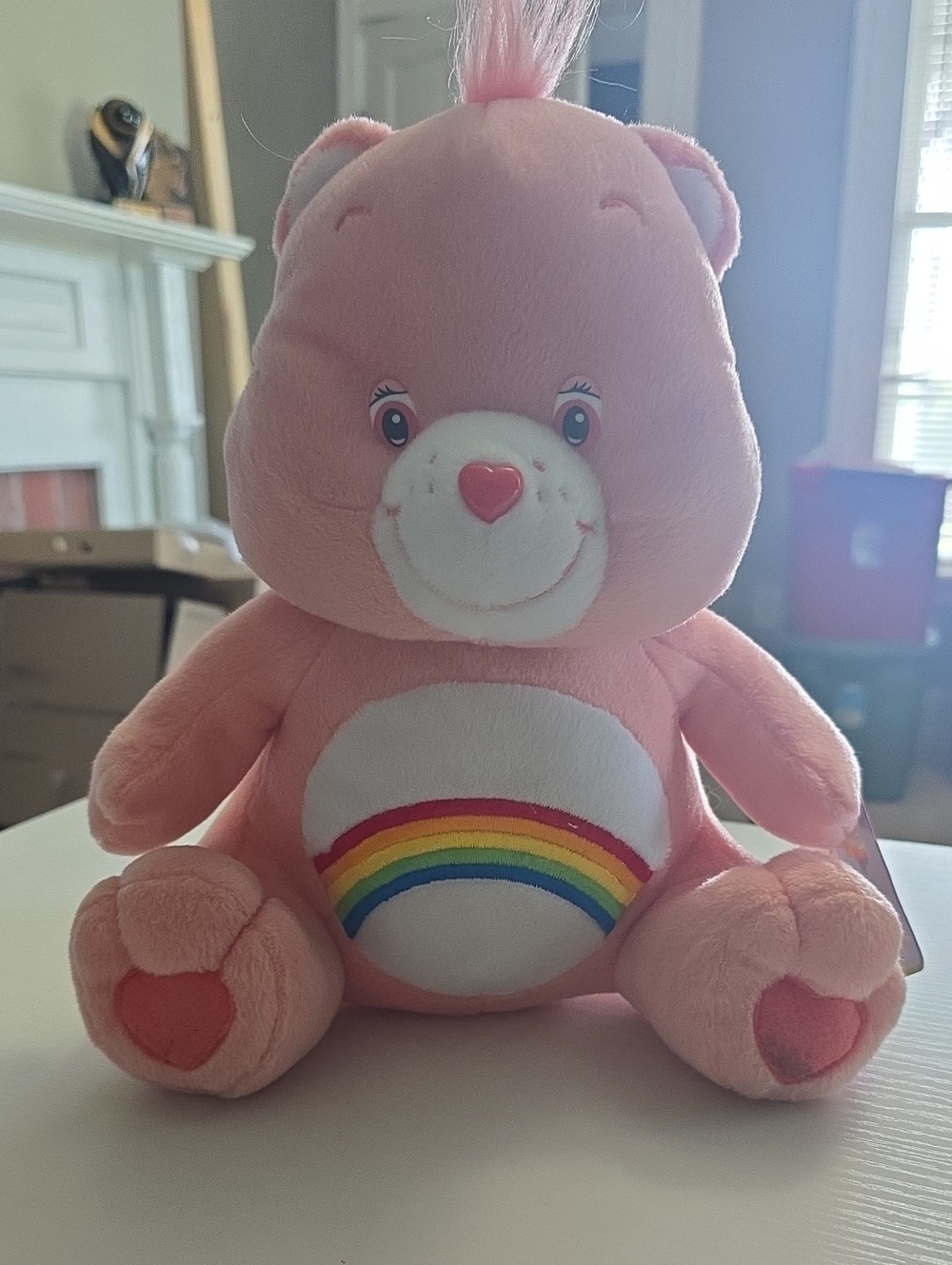 2003 Cheer Bear Care Bear By Nanco. NWT [Flaws] Stuffed Animal